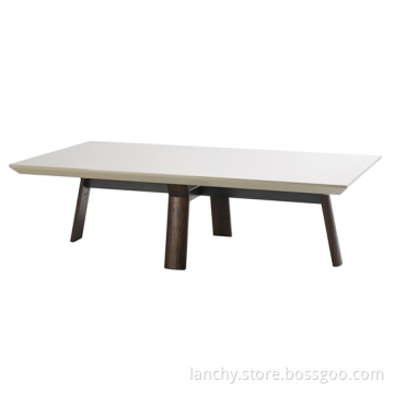 Modern Rectangle Coffee Table with Wood (TT-A130)